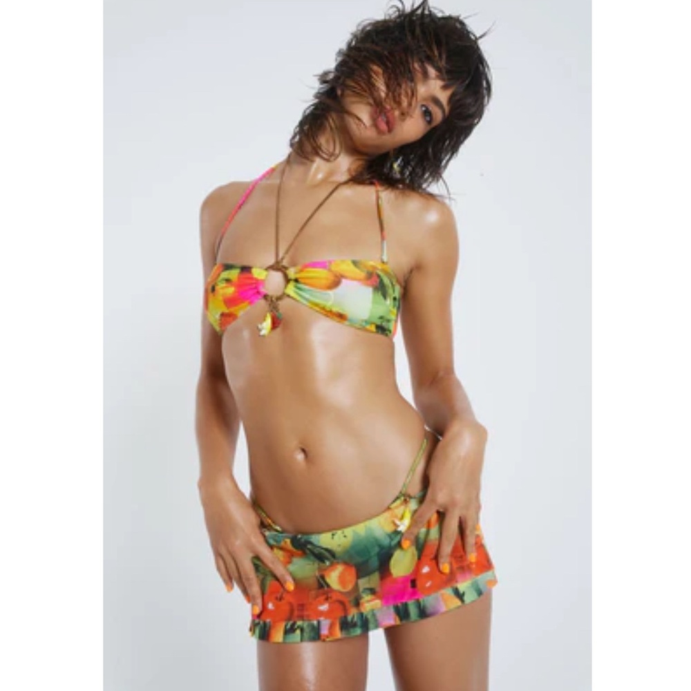 Jaded London Citrus Burst Bikini Set with detachable charms size US 6